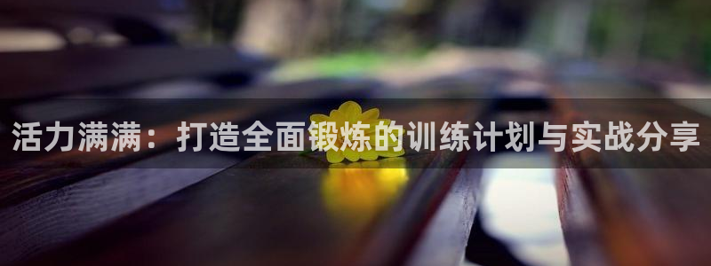 抖球体育app手机版免费：活力满满：打造全面锻炼的训练计划与实战分享